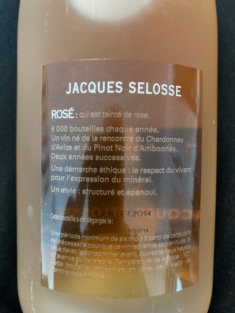 Jacques Selosse Rosé ( Dégorgement 2014 )